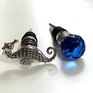 Set of 2 Handcrafted Nautical Beach Wine Stoppers-New!